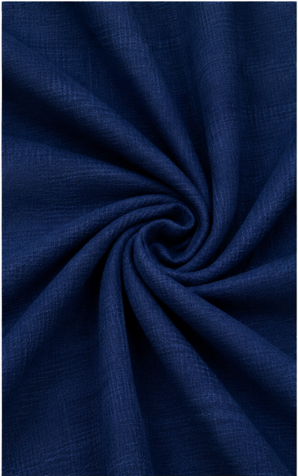 Navy Blue Khadi Fabric